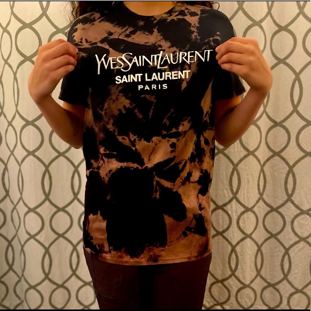 Inspired reverse tie dye tshirt